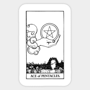 ACE OF PENTACLES Sticker